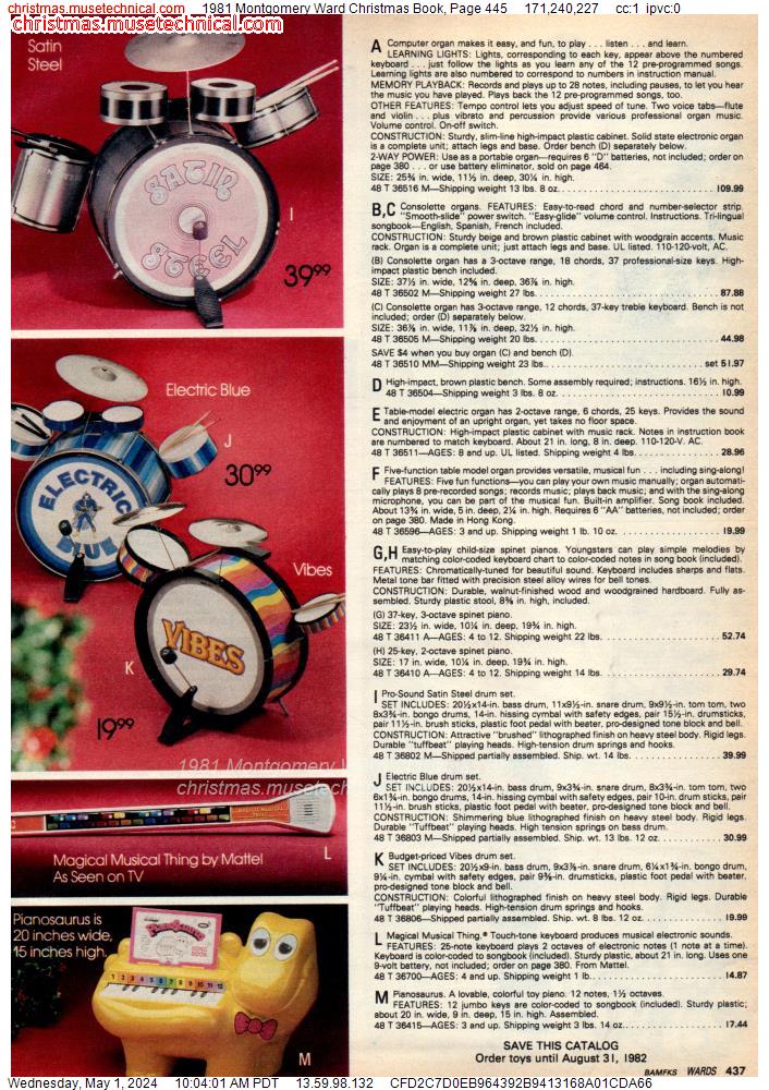 1981 Montgomery Ward Christmas Book, Page 445