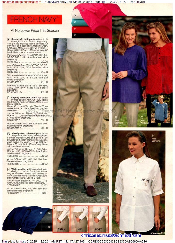 1990 JCPenney Fall Winter Catalog, Page 193