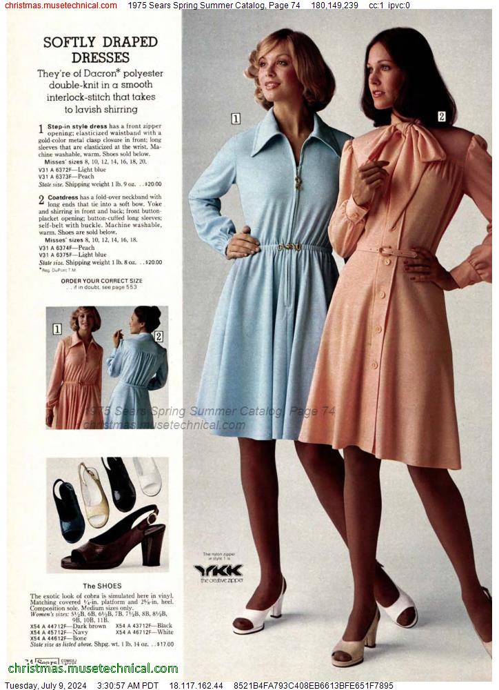 1975 Sears Spring Summer Catalog, Page 74