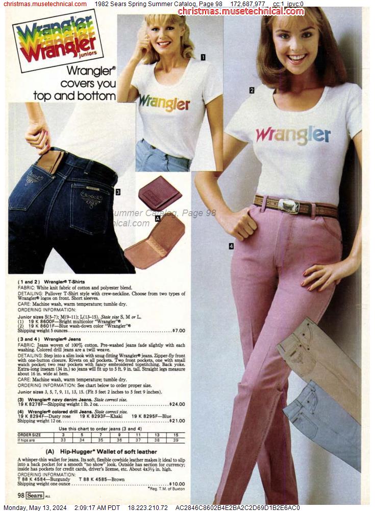 1982 Sears Spring Summer Catalog, Page 98