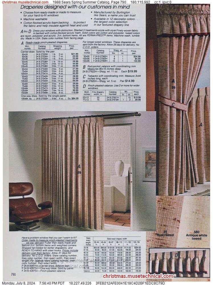 1988 Sears Spring Summer Catalog, Page 790