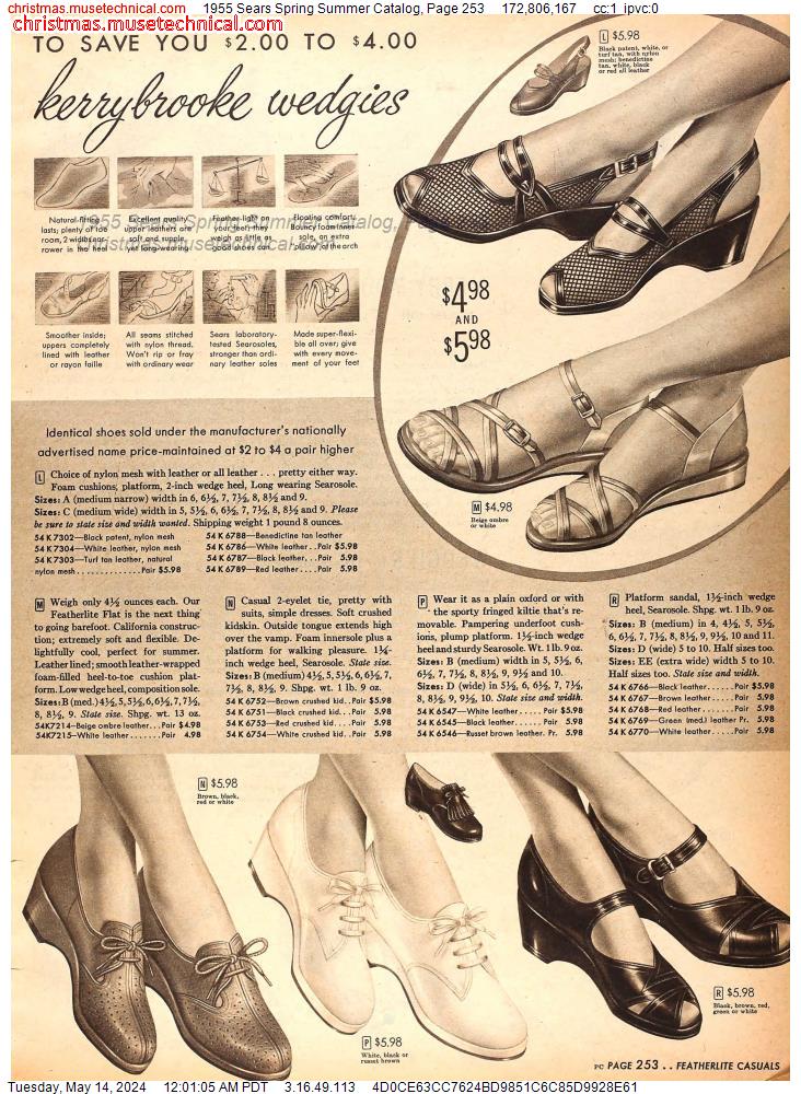 1955 Sears Spring Summer Catalog, Page 253