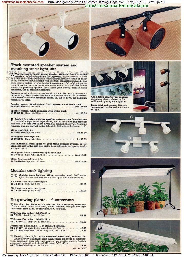 1984 Montgomery Ward Fall Winter Catalog, Page 757