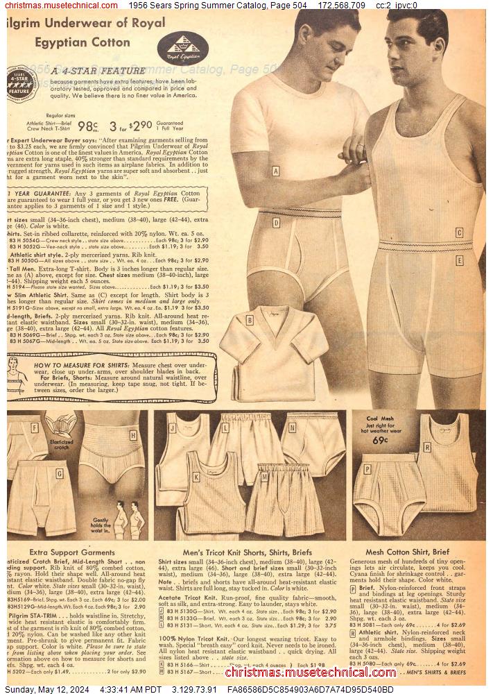 1956 Sears Spring Summer Catalog, Page 504