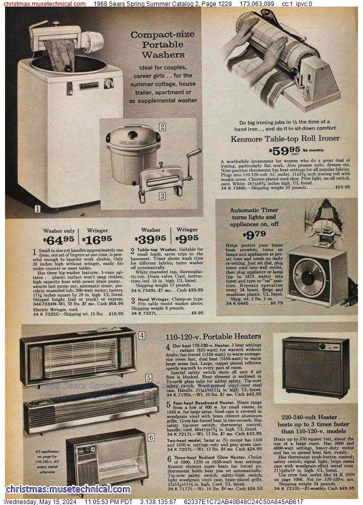 1968 Sears Spring Summer Catalog 2, Page 1228