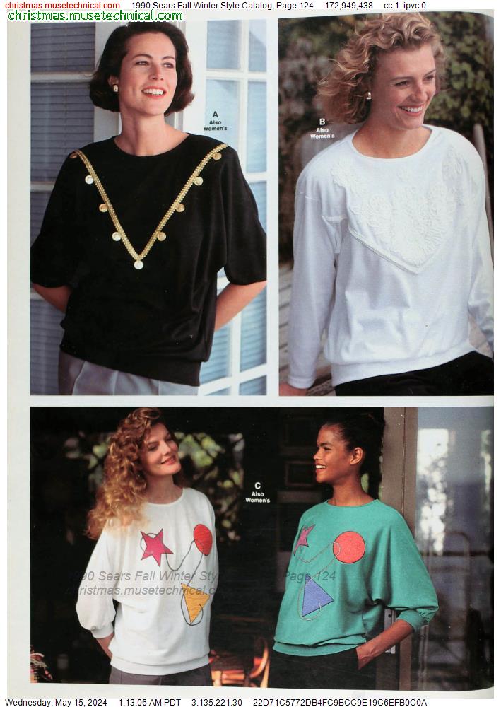 1990 Sears Fall Winter Style Catalog, Page 124