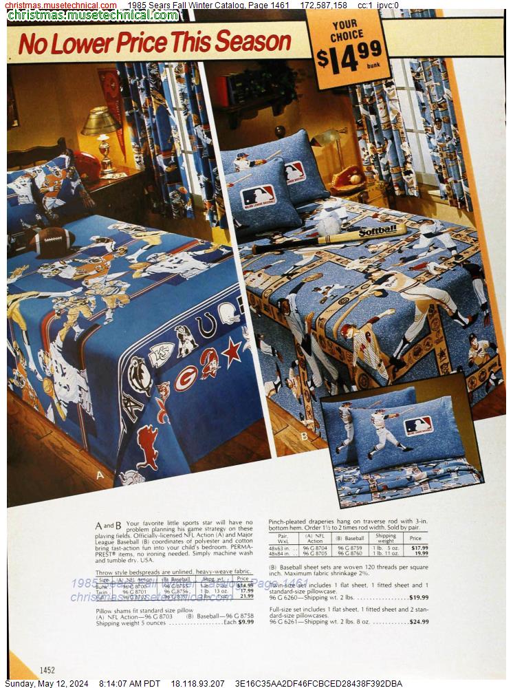 1985 Sears Fall Winter Catalog, Page 1461