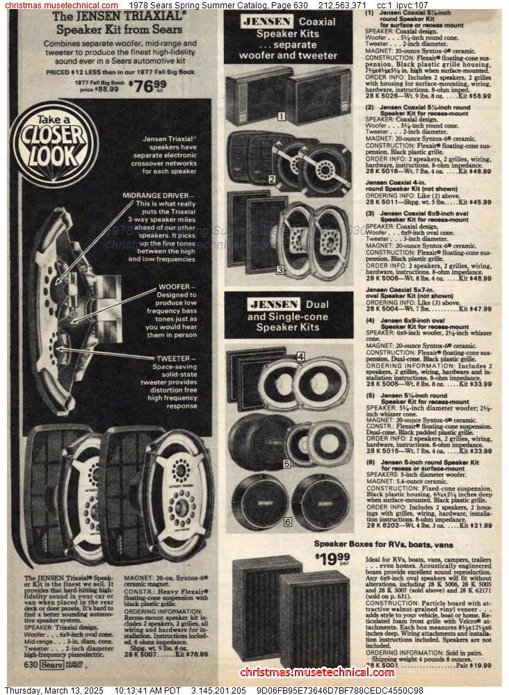 1978 Sears Spring Summer Catalog, Page 630