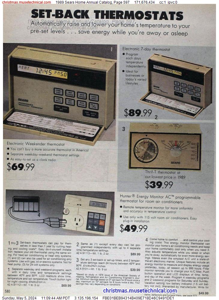 1989 Sears Home Annual Catalog, Page 597