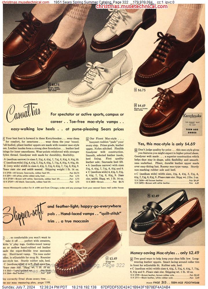 1951 Sears Spring Summer Catalog, Page 322