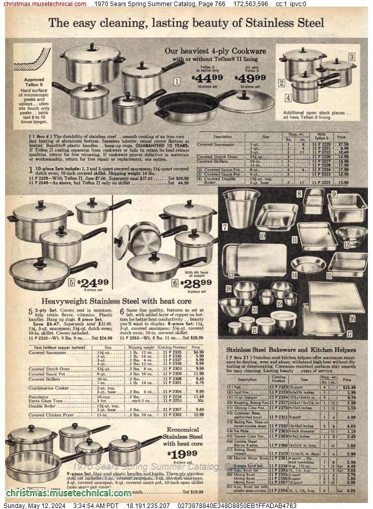 1970 Sears Spring Summer Catalog, Page 766
