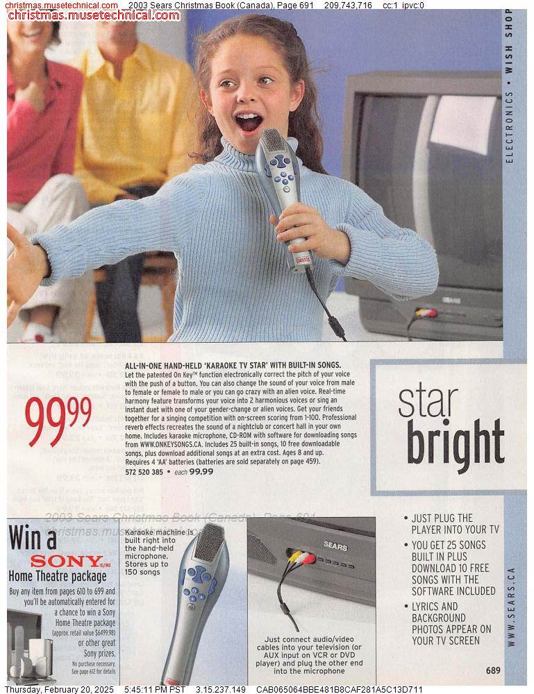 2003 Sears Christmas Book (Canada), Page 691