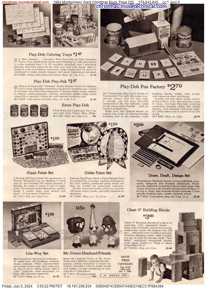 1964 Montgomery Ward Christmas Book, Page 255
