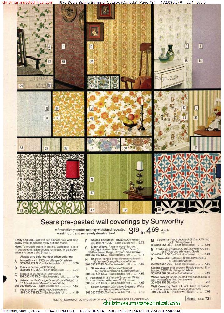 1975 Sears Spring Summer Catalog (Canada), Page 731