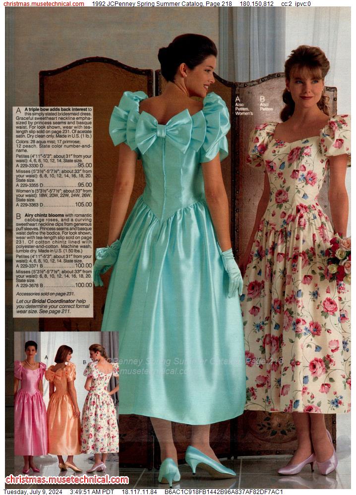 1992 JCPenney Spring Summer Catalog, Page 218