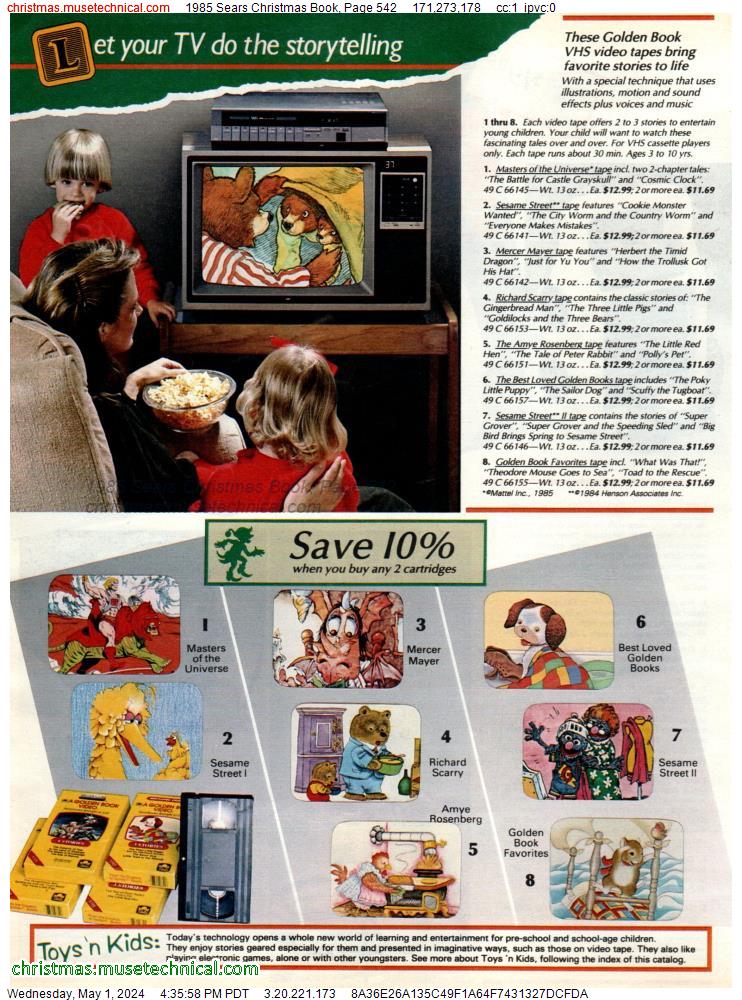 1985 Sears Christmas Book, Page 542