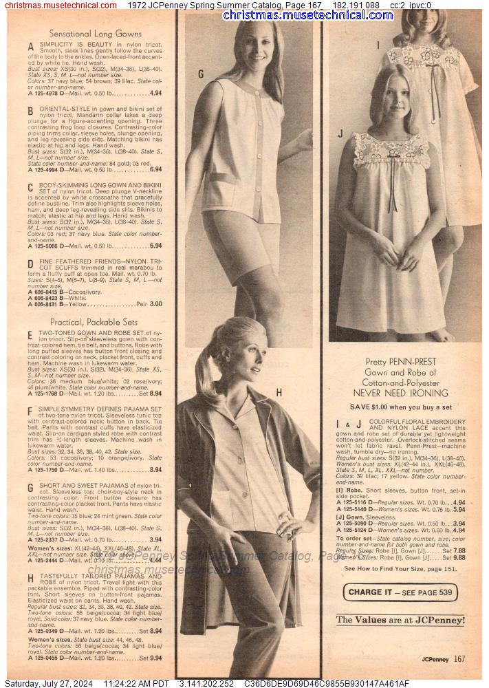 1972 JCPenney Spring Summer Catalog, Page 167