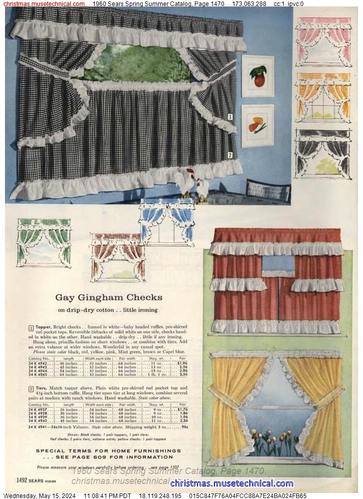1960 Sears Spring Summer Catalog, Page 1470