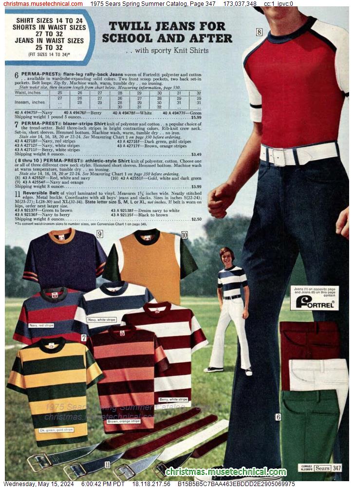 1975 Sears Spring Summer Catalog, Page 347