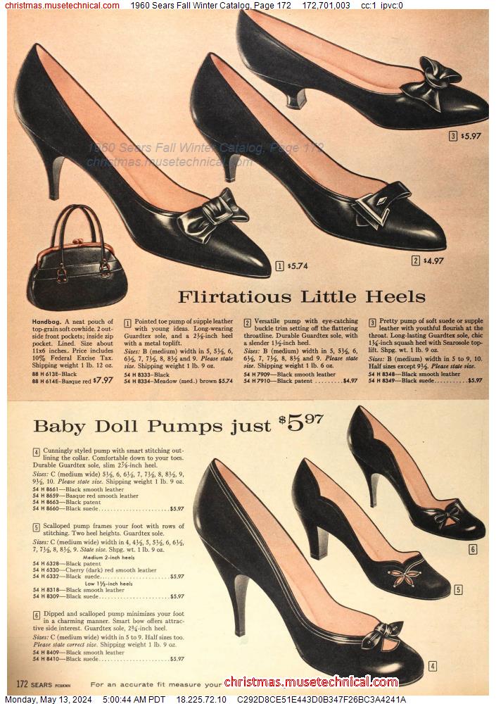 1960 Sears Fall Winter Catalog, Page 172