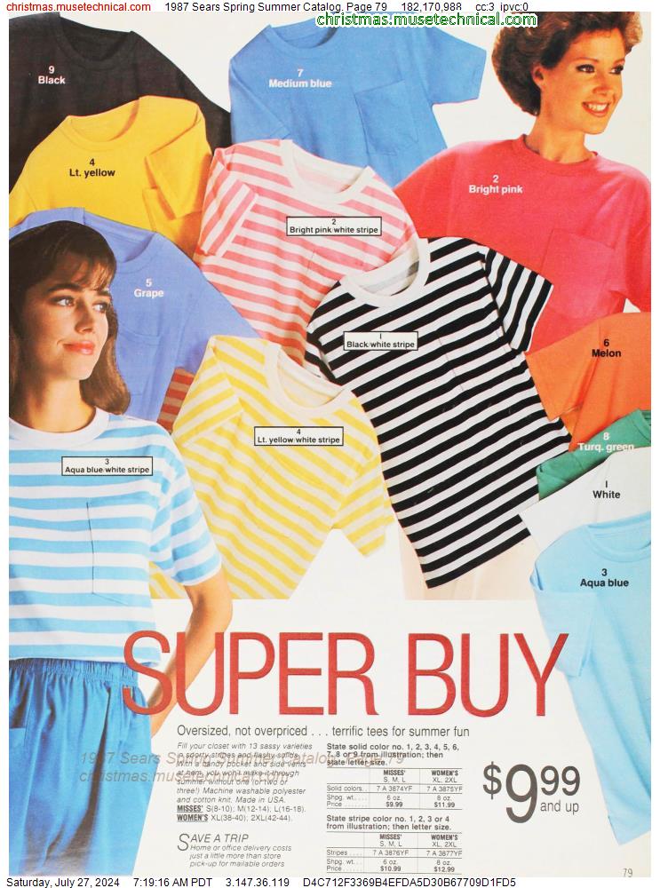 1987 Sears Spring Summer Catalog, Page 79