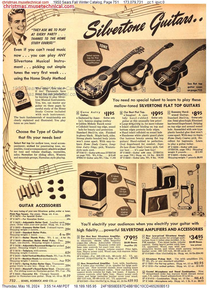 1950 Sears Fall Winter Catalog, Page 751