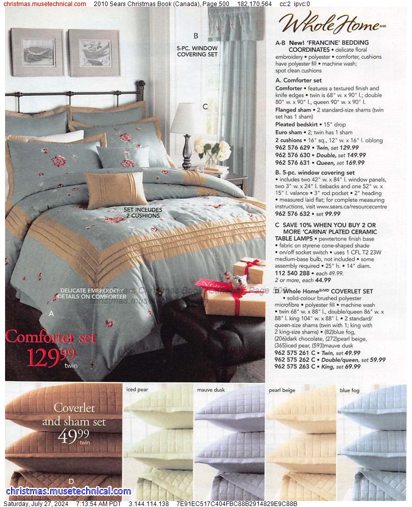 2010 Sears Christmas Book (Canada), Page 500