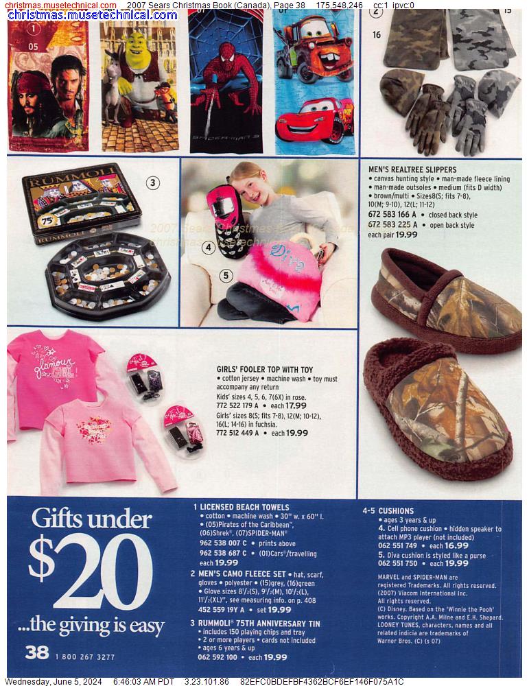 2007 Sears Christmas Book (Canada), Page 38