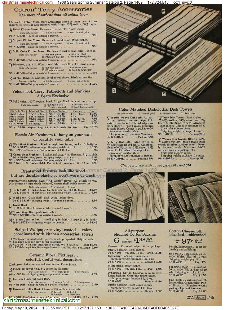 1968 Sears Spring Summer Catalog 2, Page 1469