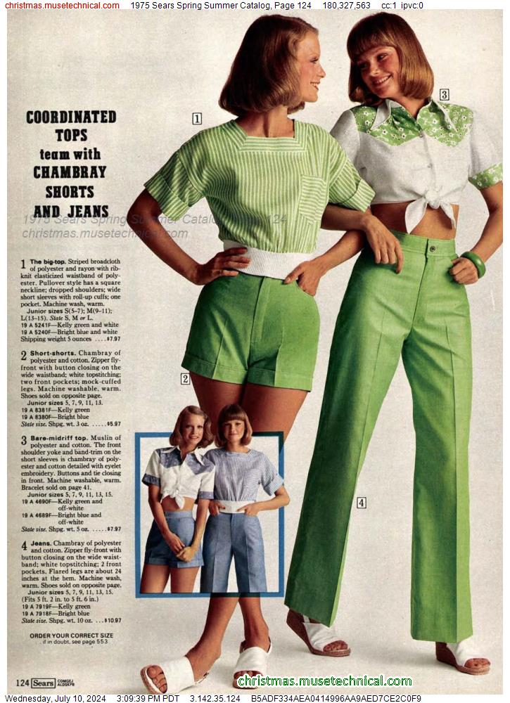 1975 Sears Spring Summer Catalog, Page 124