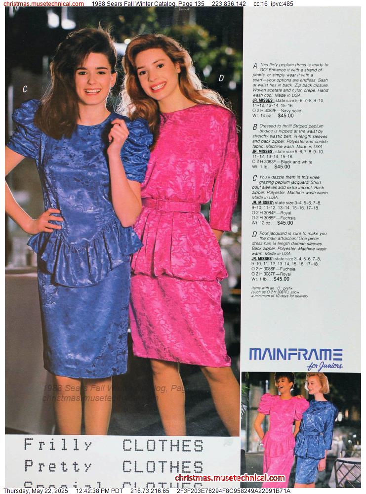 1988 Sears Fall Winter Catalog, Page 135