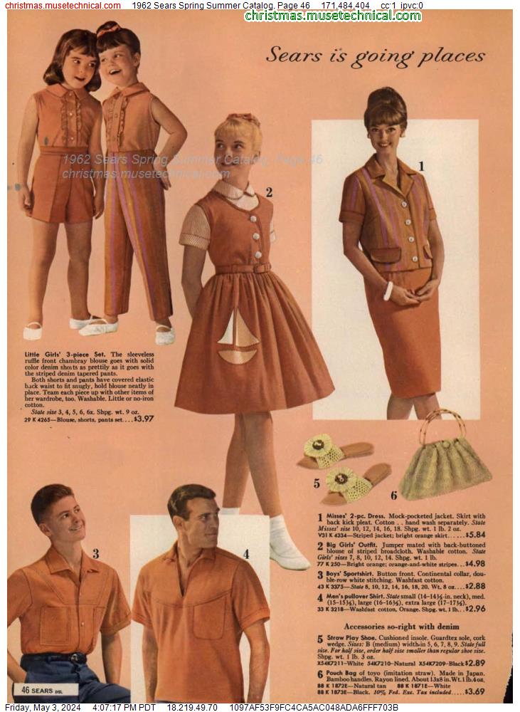 1962 Sears Spring Summer Catalog, Page 46