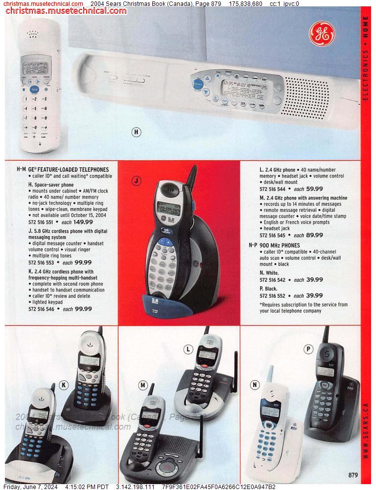 2004 Sears Christmas Book (Canada), Page 879