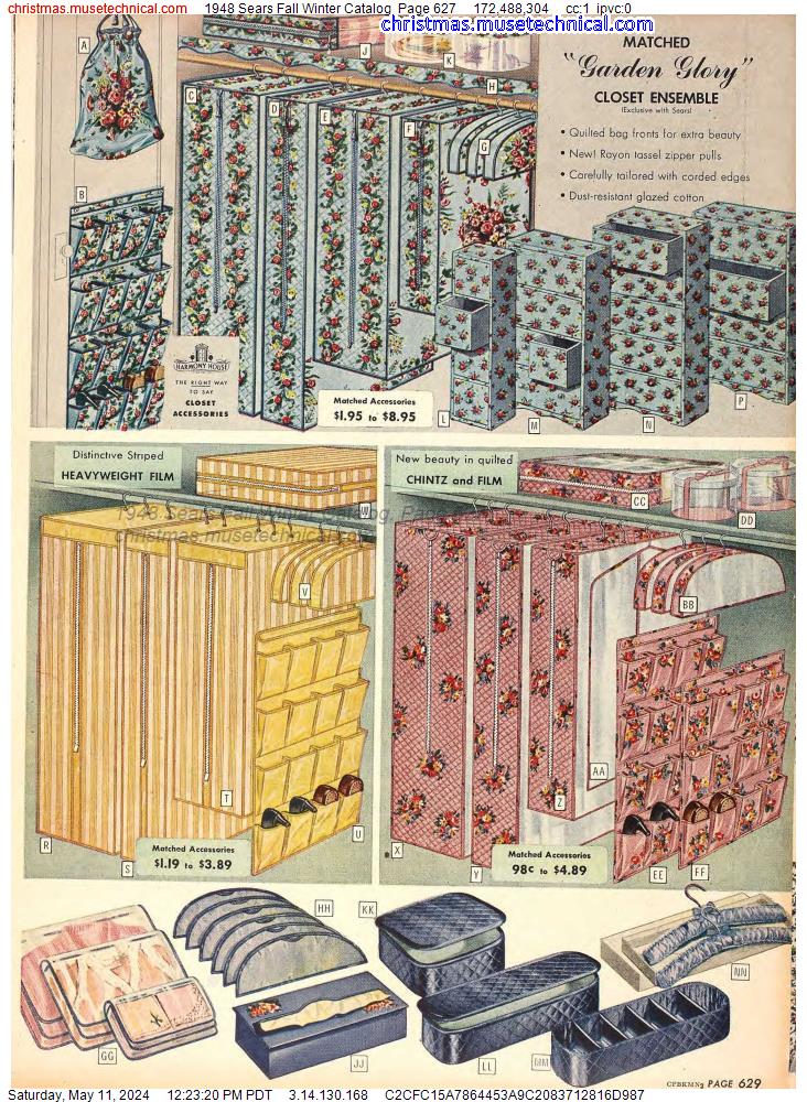 1948 Sears Fall Winter Catalog, Page 627
