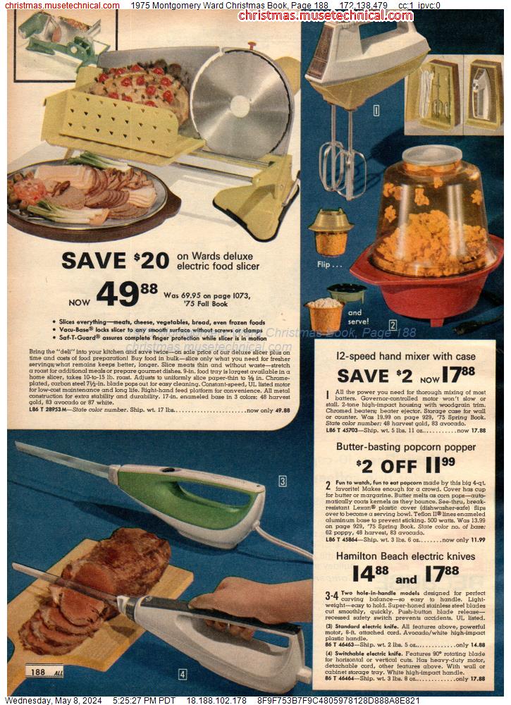 1975 Montgomery Ward Christmas Book, Page 188
