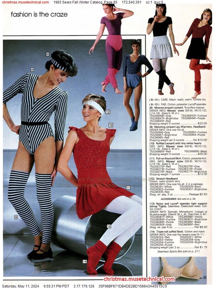 1983 Sears Fall Winter Catalog, Page 85