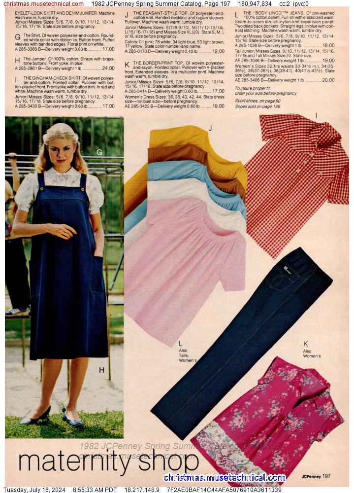 1982 JCPenney Spring Summer Catalog, Page 197