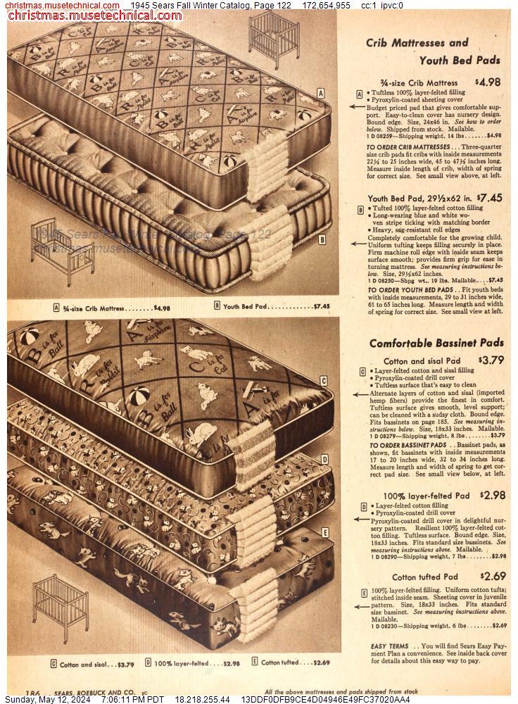 1945 Sears Fall Winter Catalog, Page 122