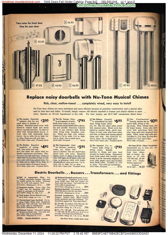 1946 Sears Fall Winter Catalog, Page 942