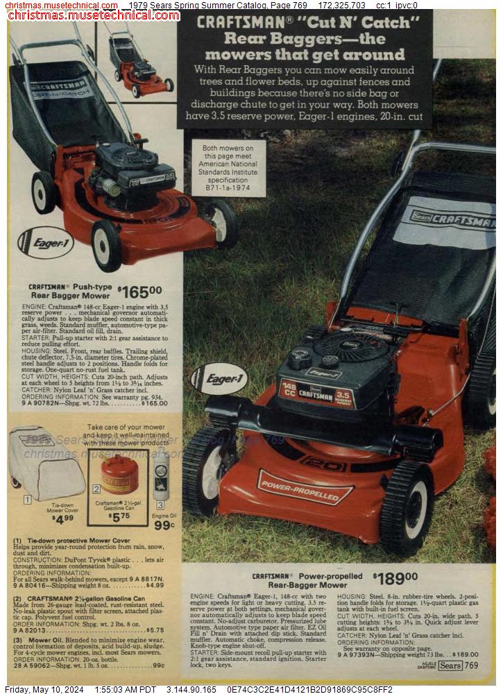 1979 Sears Spring Summer Catalog, Page 769