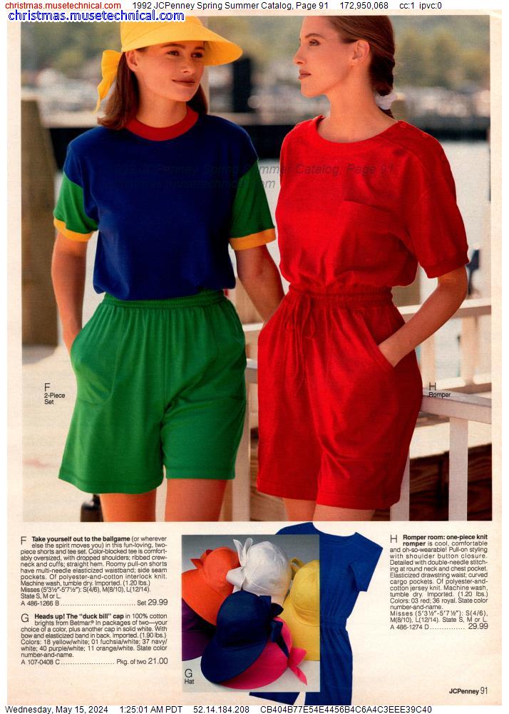 1992 JCPenney Spring Summer Catalog, Page 91 - Catalogs & Wishbooks