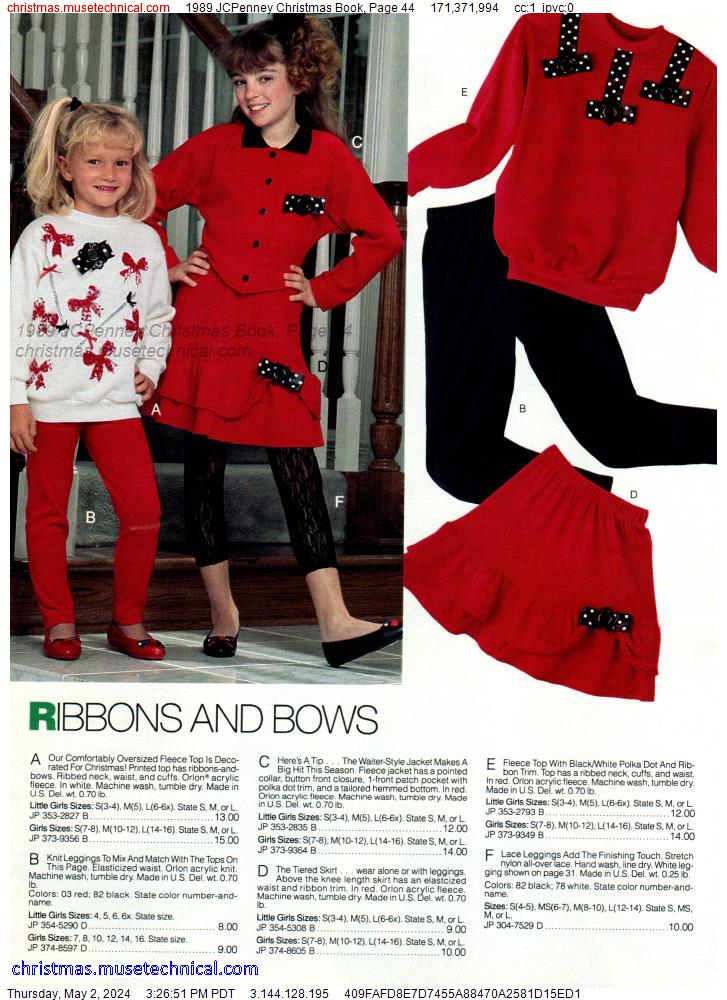 1989 JCPenney Christmas Book, Page 44