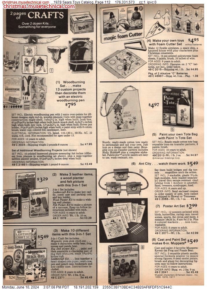 1978 Sears Toys Catalog, Page 112