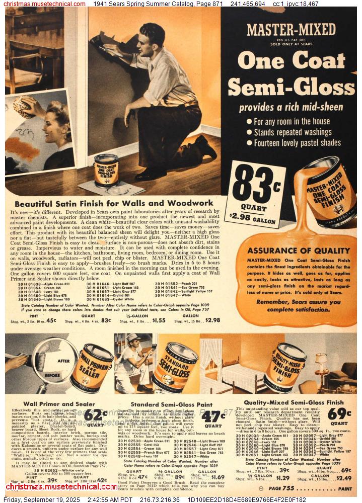 1941 Sears Spring Summer Catalog, Page 871