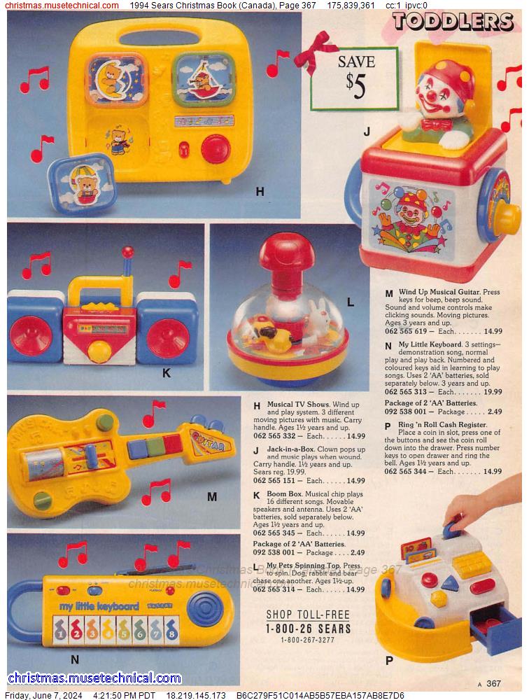 1994 Sears Christmas Book (Canada), Page 367