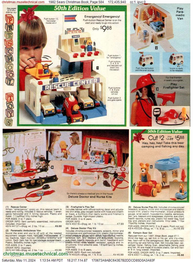 1982 Sears Christmas Book, Page 584