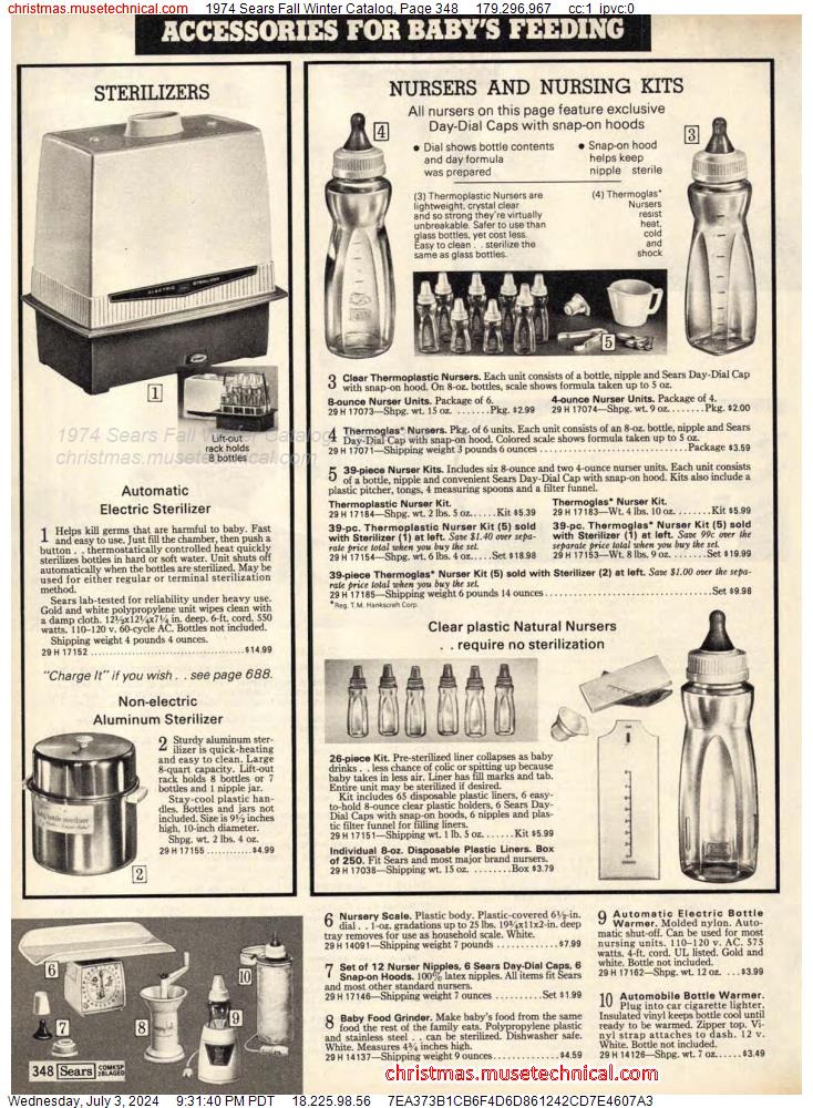 1974 Sears Fall Winter Catalog, Page 348