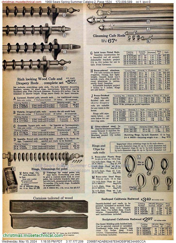 1968 Sears Spring Summer Catalog 2, Page 1524