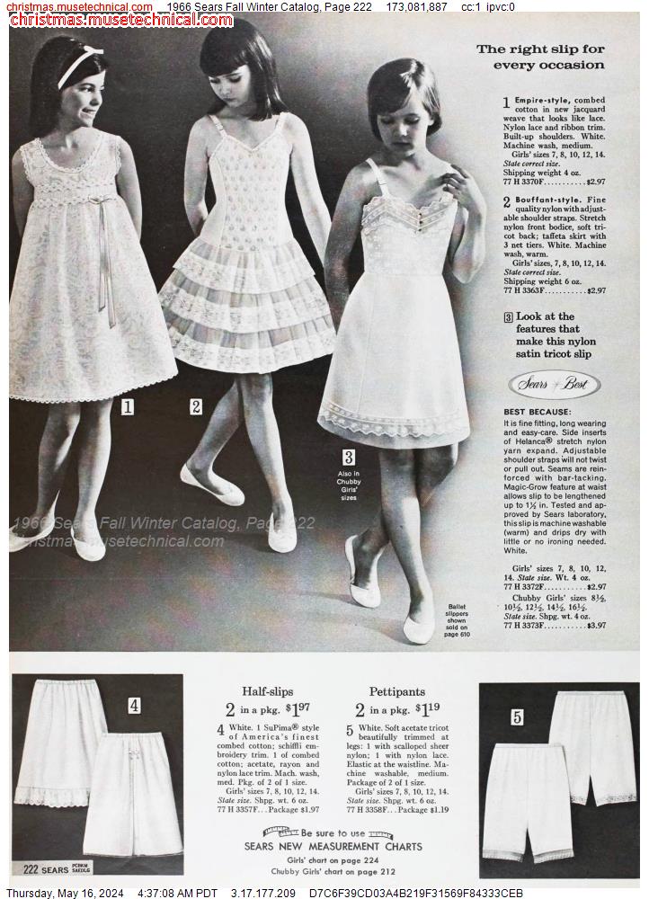 1966 Sears Fall Winter Catalog, Page 222