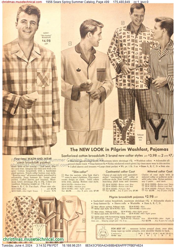 1956 Sears Spring Summer Catalog, Page 499